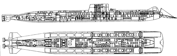 Схема АПЛ проекта 748