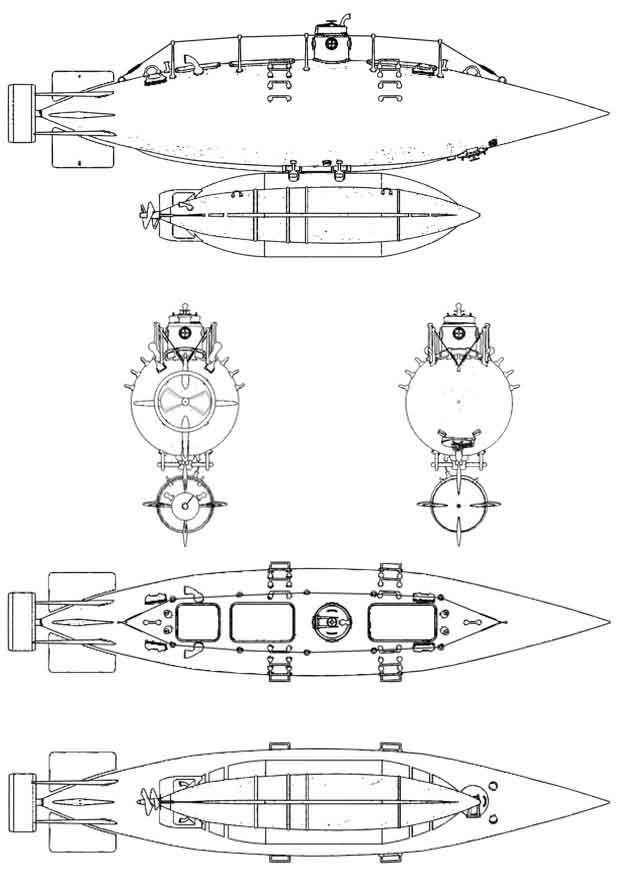 Четвертый вариант подводной лодки О.Б. Герна